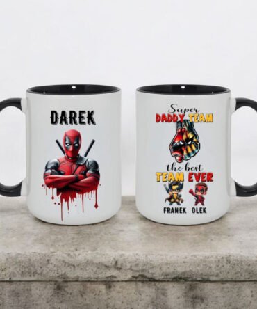 Kubek  Jumbo  dla  Taty  Z dowolnymi postaciami Marvel .