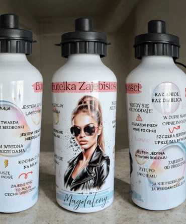 Butelka zajebistośći  na wodę personalizowana