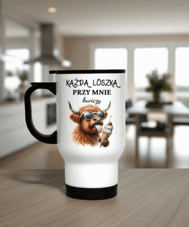 Kubeczek termiczny każda loszka przy mnie kwiczy